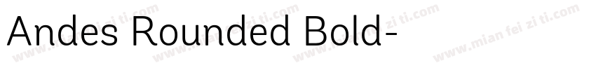Andes Rounded Bold字体转换